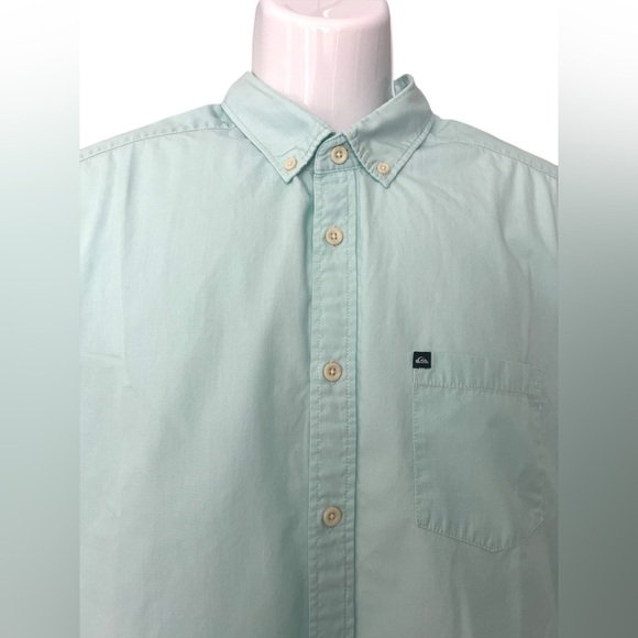 Quiksilver Blue Casual Button Down Shirt-M - Picture 6 of 11